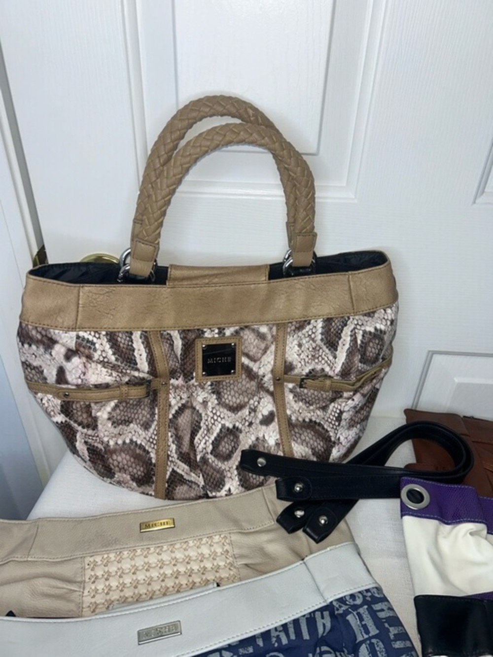 Miche Floral & Neutral Tote Shells Set - 11 piece bundle BASE BAG SHELLS STRAPS